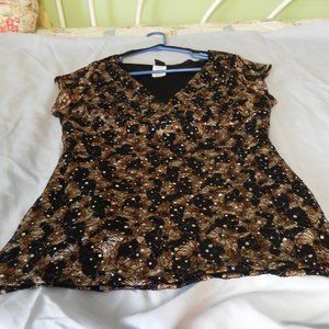 Wrapper sequin top